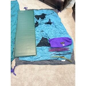 Mountain Hardwear WindLight 2 Person UL Camping Tent & ThermaRest Mattress EUC!